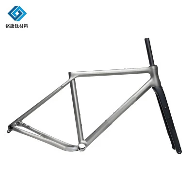 Quadro de bicicleta em liga de titânio personalizado Gr9